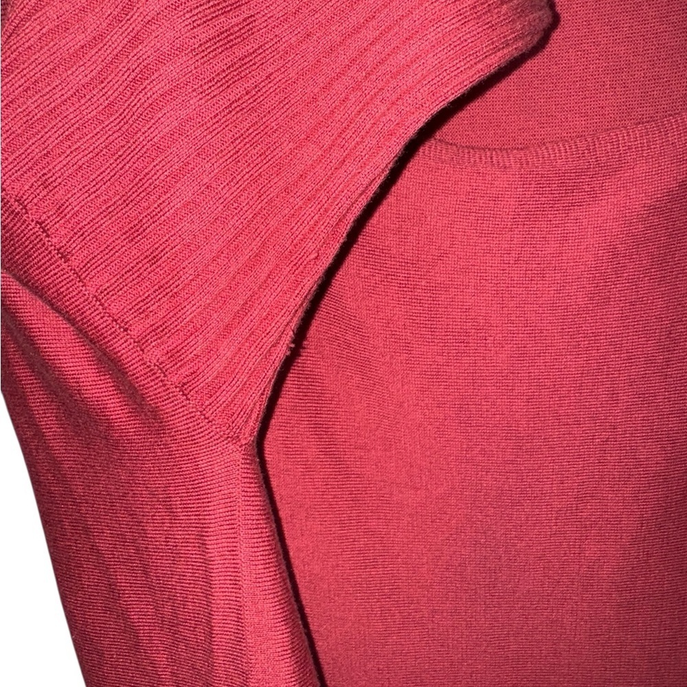 Peruvian Connection Oversized Pima Cotton Modal Knit Top XL Red Dolman Sleeve - Picture 4 of 11
